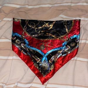 satin bandana top